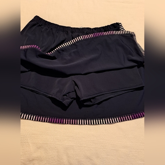 Swim 365 women's size 18W skirted blue swim bottoms, EUC - Picture 2 of 4